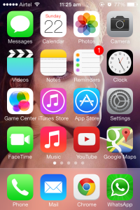 iOS7 Home Screen